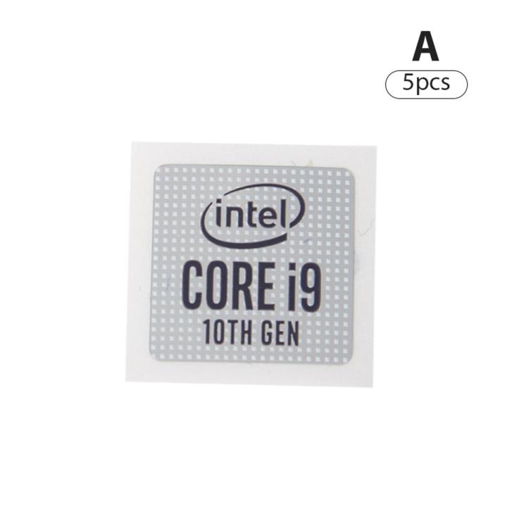 Lonni#5pcs Original Generation Lntel Core I9 I7 I5 Sticker Laptop Desktop Cpu Label