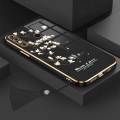 Casing For Infinix Zero X NEO Luxury Beautiful mapies with flower Camera Protection Phone Case Plating Edges Silicone Soft Cover With Free Lanyard. 