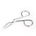 Eyebrow Tweezer Scissor Handle Flat Straight Tip Hair Plucker Stainless Steel Brow Tweezer. 