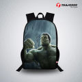 Traverse  Hulk Digitally Printed Backpack for Boys. Large bag with 2 compartments Bags hand bag for girls bags for girls. 