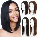 Middle Part Topper Hairpiece Heat Resistant Fiber Hair Extension Synthetic Long Straight Hair Clip-In Natural Invisible Clourse Hairpieces Women. 