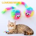Cat Toys Interactive Plush Mouse Cat Toy with Big Eyes Vibrant Colors Bite Resistant Relieves Boredom Perfect for Southeast Asian Cat Playtime High-quality Plush Cat Toys. 