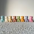Mini Teddy Bear Scented Candles Set of 4 Custom Fragrance Decorative Home Decor Long Lasting Aromatherapy Gift for Bedroom Living Room. 