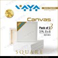 3 Pieces Of 8 X 8 Inches Canvas Boards For Painting. 