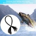 ZOROOM 72Pcs Anti-Bite Fishing Wire Trace Leaders Lure Wire Trace Pike Traces Wire 15cm 20cm 25cm Trace Leaders with Snap. 