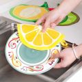 Hand Towel Children's Handkerchief Kitchen Strong Water Absorption Cartoon 1PC Hand Towel Home Cute Fruit Shaped Hanging Type. 