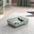 Mesh storage box Ikea light green grey 42x30x10 cm. 