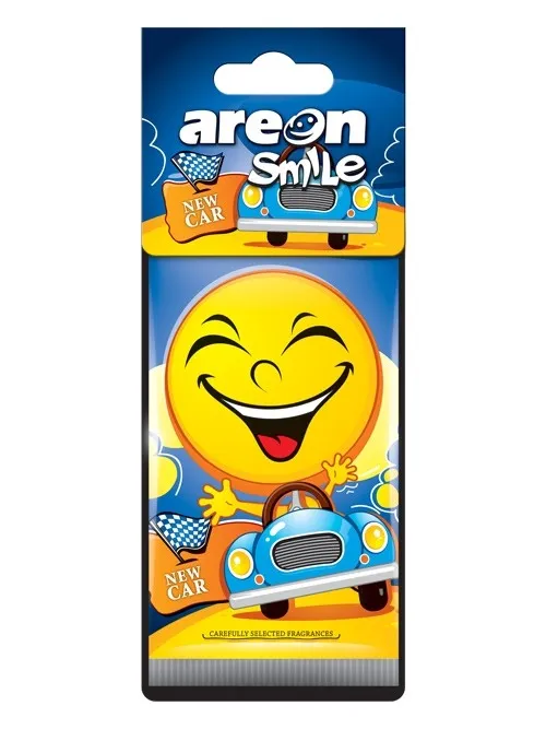 AREON Smile I Emoji Design Hanging Car Air Freshener, New Car | Daraz.pk
