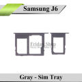 Samsung J6 Tray Sim Jacket Sim Slot Sim Door For Galaxy J6 - Gray. 