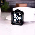 IPhone_ 13 Pro Max Protector - Blue - Aluminium Alloy Metal Tempered Glass Camera Protector. 