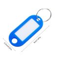 20 piece Keychain  Plastic Keychain Key Tags ID Label Name Tags Split Ring. 