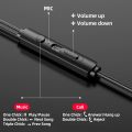Huawei 3.5mm Inear Earphone Wired Control Earbud with Mic Gaming Headset for Xiaomi Smart Phone Earphone Sport Music Headset. 
