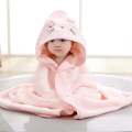 AngelsAttire Cartoon Animal Kids Soft Fast Absorbing Microfiber Coral Fleece Baby Hooded Bath Wrap Baby Towel". 