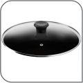 Tefal G6 Delicia 28 Cm Kadai Pot With Glass Lid, Non-Stick, Black, Aluminium, B4689885. 
