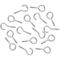 2X Curtain Wire and Hooks Set, 3 Meters Net Curtain Wirewith 8Pcs Screw-in Hooks for Net Curtain Rod. 