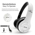 P47 Wireless Bluetooth Headphones, Foldable with Microphone, SD Card Support, Adjustable Headband, FM Radio, and Wired Option. 