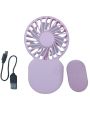 Handheld Fan with Rechargeable Battery: Powerful Airflow for Dorms, Offices, and Students. 