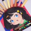 SF 12 Colors Skin Tone Markers Pens Nylon Soft Head Acrylic Markers Waterproof Pen Soft Brush Nib Skin Color Figure Painting School. 