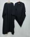 Elegant Khimar Abaya with 2-Layer Hijab. 