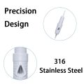 10 pcs 5F Charmant 8mm Screw Microblading tattoo Cartridge Needles Permanent Makeup Machine Pen 2020 Charme Princess Tattoo Needles(Only needles without machines). 
