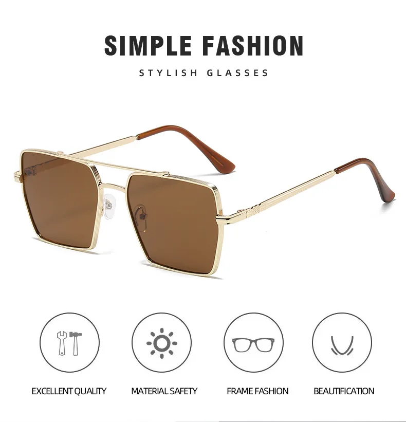 Mens metal frame sunglasses best sale