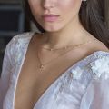Rhinestone Inlaid Long Drop Bridal Back Necklace Lady Body Chain Wedding Jewelry Rhinestone Inlaid Long Drop Body Chain All matc. 