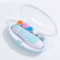 6 in 1 Baby Nail Trimmer Portable Electric Baby Manicure Pedicure Nail Clippers Infant Newborn Baby Nail Cutter with LED Light. 