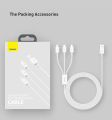 BASEUS, LDNIO, REMAX RC-131th Gition Series Charging 3 in 1 Data Cable. 