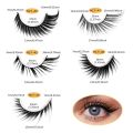 Black Big Eye False Eyelashes Fairy Natural Look Fake Eyelashes Mink Fluffy Strip False Lashes for Women. 