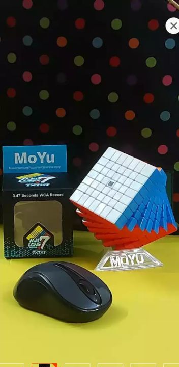 7x7x7%20Rubik's%20Cube%C2%A0Multicolor%20Mind%20Puzzle%20Rubik%E2%80%99s%20Magic%20Cube%20100%25%20speedy%20smooth%20and%20Sticker%20less%20-%20Image%203
