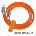 Universal 120W Liquid Silicon Fast Charging Data Cable, Micro USB/Type C, 6mm, For Samsung, Redmi, Oppo, Realme, OnePlus. 