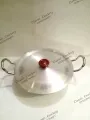 Silver Karahi With Silver lid (metial polish). 