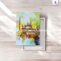 Beautiful Mosque UV Printed Oil Painting Canvas | Digital Art for Home Decor in Multiple Sizes | Gift Mall. 