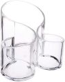 Transparent Acrylic S Shape Cosmetic Makeup Organizer and Beauty Holder. 