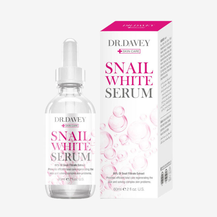 Dr.DAVEY Snail Whitening with Hyaluronic Acid Face Serum 60 ML