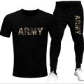 TRACKSUIT - White Camouflage Army Printed Tracksuit For Men - Soft & Comfy Fabric Tshirt & Trouser Commando Printed Tracksuit. 
