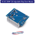 DC-DC 200W 12A Constant Current Adjustable Step Down Module Buck Converter DC 5-40V Power Voltage Board Short Circuit Protection Voltage Regulator for Car. 
