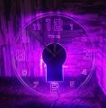 Acrylic Modern Light Wall Clock, Light Wall Clock, Night Wall Clock, Clock. 