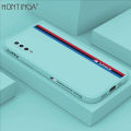 Hontinga for Samsung A50 A30S A50S Case Fashion Racing Side Pattern Back Cover Soft Square Edge Liquid Silicone Phone Cases. 