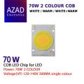 High Brightness 70Watts 2Colour COB Chip For Flood Light Searchlight Spotlight DIY Light. 