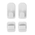 Remote Control Holder Hook Wall Mount Storage Sticky Plastic Hook with Strong Self Adhesive and Hanging Buckle for TV Air Conditioning Remote Control Key Hanger. 