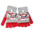 Convertible Gloves Winter Half Finger Mittens Stretchy Knit Fingerless Gloves with Mitten Cover for Kids Teens Christmas F3MD. 
