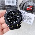 Casio G Shock Resin Black Analog/Digital Black Multi-Function Dial World Time Black Resin Band Watch-GA-900-1ADR. 