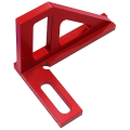3D Multi-Angle Measuring Ruler 45/90 Degree Aluminum Alloy Drawing Line Ruler High-Precision Layout Measurement Tool. 