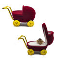 Baby Stroller Style Velvet Ring Box 1 Piece lovely Baby carriage Velvet Jewelry Box Wedding Ring Box Gift Box Holder Case for Earrings Necklaces Bracelets Display Cute Velvet Jewelry Box, Baby Carriage Wedding Ring Box Gift Box, Necklace Ring Box Earring. 