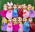 Doll Key Chain (Pack Of 12-PCS) - Multi Styles Doll Key chain For Girls Key Ring Key Holder Mobile Phone Straps. 