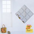 6 pieces Square Mirror Self Adhesive For Wall Decor - Antique Gifts Center. 