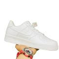 Air Force 1 Pure White Sneakers For Men and Women Stylish Design Full White Party and Casual Shoes For Girls and Boys. 