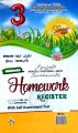 Homework Register with Self Assessment for Summer Vacation for Class 3. 