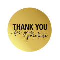 2 Roll 1 Inch Round Gold Foil Thank You For Your Purchase Stickers. 